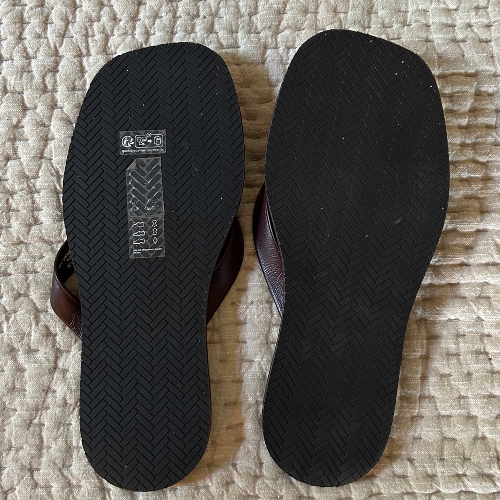 COS Burgubdy Leather Sandals - Picture 2 of 7